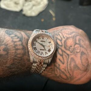 Rolex white and rose gold